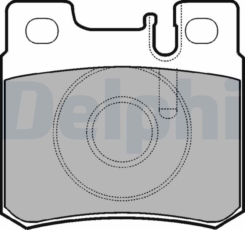 Delphi LP946-17B1 - Тормозные колодки, дисковые, комплект autodnr.net