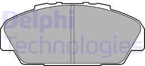 Delphi LP949 - Тормозные колодки, дисковые, комплект autodnr.net
