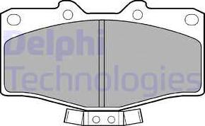 Delphi LP951 - Гальмівні колодки, дискові гальма autocars.com.ua