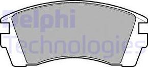 Delphi LP952 - Тормозные колодки, дисковые, комплект avtokuzovplus.com.ua