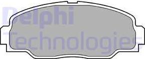 Delphi LP988 - Тормозные колодки, дисковые, комплект autodnr.net