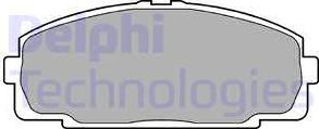 Delphi LP989-18B1 - Гальмівні колодки, дискові гальма autocars.com.ua