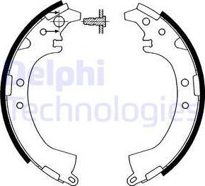 Delphi LS1890 - Комплект гальм, барабанний механізм autocars.com.ua