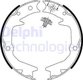 Delphi LS1913 - Комплект тормозов, ручник, парковка autodnr.net
