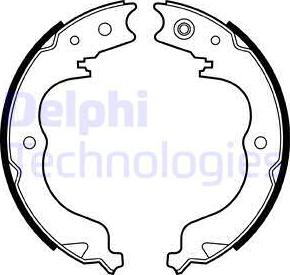 Delphi LS2008 - Комплект тормозов, ручник, парковка autodnr.net
