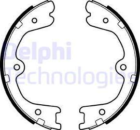 Delphi LS2037 - Комплект тормозов, ручник, парковка autodnr.net