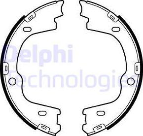 Delphi LS2086 - Комплект тормозов, ручник, парковка autodnr.net