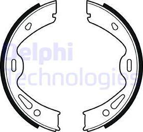 Delphi LS2091 - Комплект тормозов, ручник, парковка autodnr.net