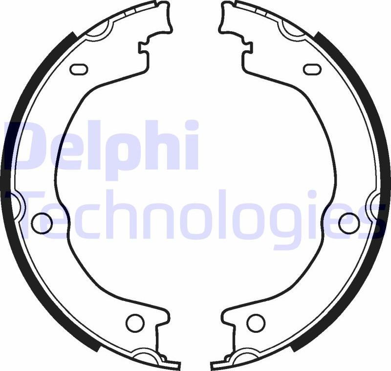 Delphi LS2118 - Комплект гальм, ручник, парковка autocars.com.ua