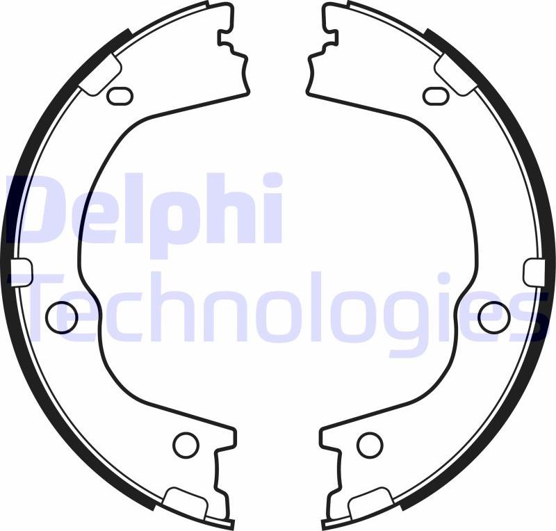 Delphi LS2159 - Комплект гальм, ручник, парковка autocars.com.ua