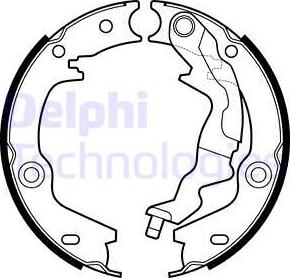 Delphi LS2161 - Комплект тормозов, ручник, парковка autodnr.net