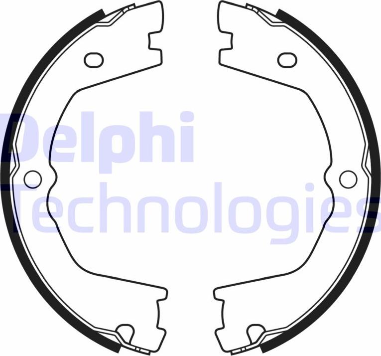 Delphi LS2178 - Комплект тормозов, ручник, парковка autodnr.net