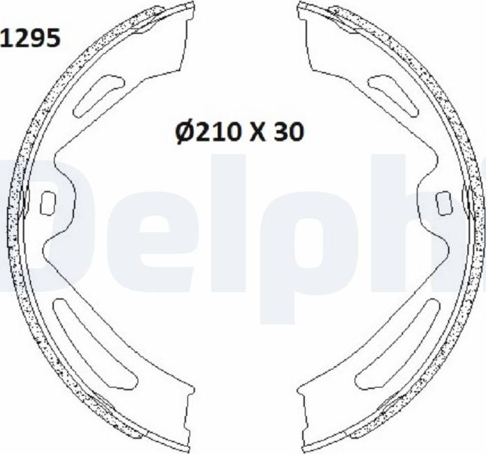 Delphi LS2179 - Комплект тормозов, ручник, парковка autodnr.net