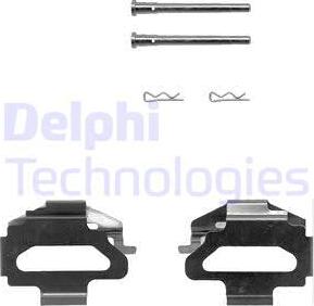 Delphi LX0150 - Комплектующие для колодок дискового тормоза avtokuzovplus.com.ua
