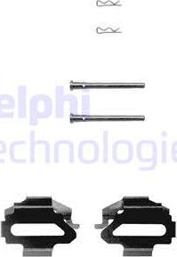 Delphi LX0162 - Комплектуючі, колодки дискового гальма autocars.com.ua