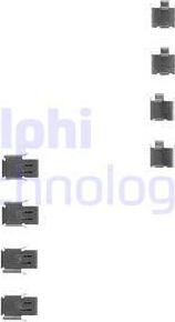 Delphi LX0163 - Комплектующие для колодок дискового тормоза autodnr.net