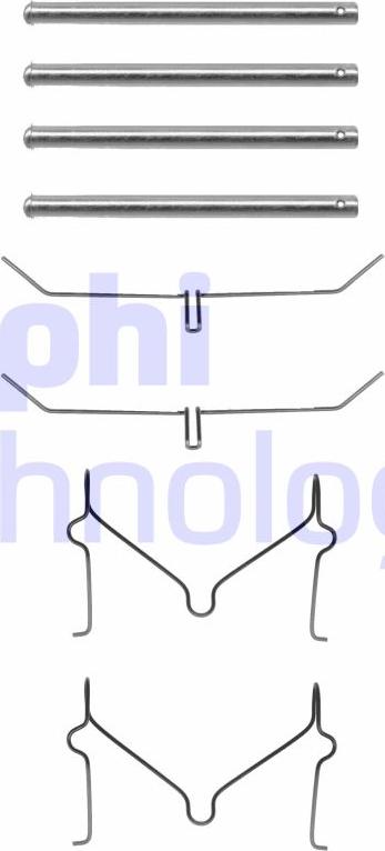 Delphi LX0182 - Комплектуючі, колодки дискового гальма autocars.com.ua