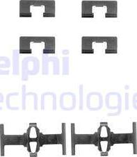 Delphi LX0197 - Комплектуючі, колодки дискового гальма autocars.com.ua