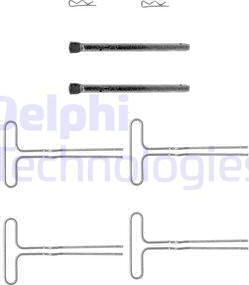 Delphi LX0203 - Комплектующие для колодок дискового тормоза avtokuzovplus.com.ua