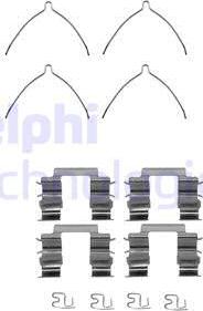 Delphi LX0206 - Комплектуючі, колодки дискового гальма autocars.com.ua