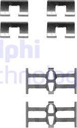 Delphi LX0208 - Комплектуючі, колодки дискового гальма autocars.com.ua