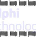 Delphi LX0226 - Комплектуючі, колодки дискового гальма autocars.com.ua
