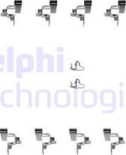 Delphi LX0242 - Комплектуючі, колодки дискового гальма autocars.com.ua