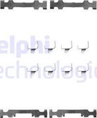 Delphi LX0246 - Комплектуючі, колодки дискового гальма autocars.com.ua