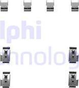 Delphi LX0247 - Комплектуючі, колодки дискового гальма autocars.com.ua