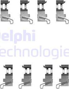 Delphi LX0361 - Комплектуючі, колодки дискового гальма autocars.com.ua