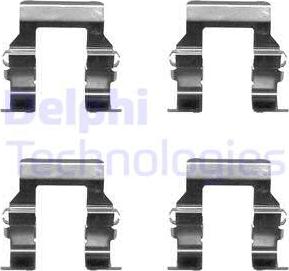 Delphi LX0367 - Комплектующие для колодок дискового тормоза avtokuzovplus.com.ua