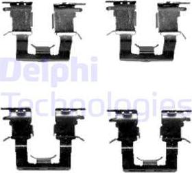 Delphi LX0388 - Комплектуючі, колодки дискового гальма autocars.com.ua