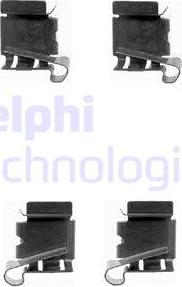 Delphi LX0390 - Комплектующие для колодок дискового тормоза avtokuzovplus.com.ua