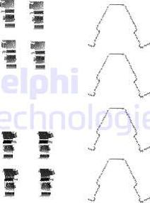 Delphi LX0414 - Комплектующие для колодок дискового тормоза avtokuzovplus.com.ua