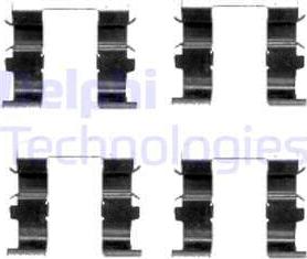 Delphi LX0418 - Комплектуючі, колодки дискового гальма autocars.com.ua