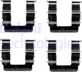 Delphi LX0463 - Комплектуючі, колодки дискового гальма autocars.com.ua