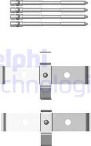 Delphi LX0469 - Комплектующие для колодок дискового тормоза avtokuzovplus.com.ua