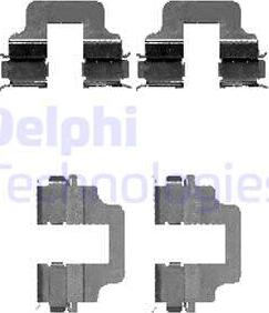 Delphi LX0473 - Комплектуючі, колодки дискового гальма autocars.com.ua