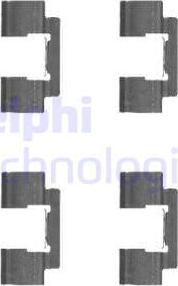 Delphi LX0481 - Комплектуючі, колодки дискового гальма autocars.com.ua