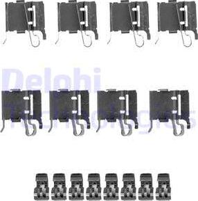 Delphi LX0491 - Комплектующие для колодок дискового тормоза avtokuzovplus.com.ua