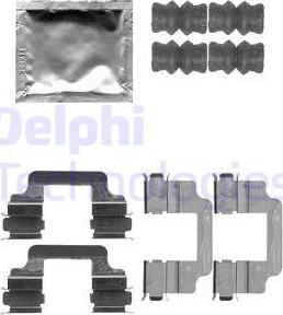 Delphi LX0509 - Комплектующие для колодок дискового тормоза avtokuzovplus.com.ua