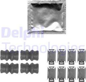 Delphi LX0535 - Комплектуючі, колодки дискового гальма autocars.com.ua