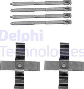 Delphi LX0544 - Комплектующие для колодок дискового тормоза avtokuzovplus.com.ua
