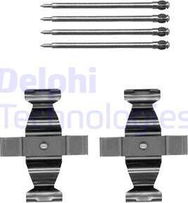 Delphi LX0546 - Комплектующие для колодок дискового тормоза avtokuzovplus.com.ua
