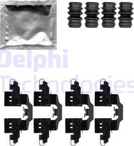 Delphi LX0550 - Комплектующие для колодок дискового тормоза avtokuzovplus.com.ua
