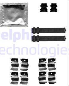Delphi LX0559 - Комплектующие для колодок дискового тормоза avtokuzovplus.com.ua