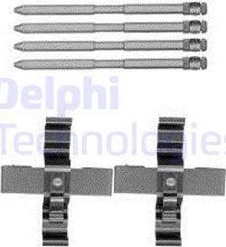 Delphi LX0569 - Комплектующие для колодок дискового тормоза avtokuzovplus.com.ua