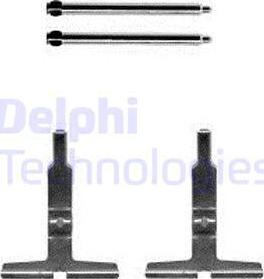 Delphi LX0570 - Комплектующие для колодок дискового тормоза avtokuzovplus.com.ua