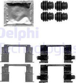 Delphi LX0585 - Комплектуючі, колодки дискового гальма autocars.com.ua