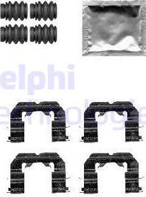 Delphi LX0589 - Комплектующие для колодок дискового тормоза autodnr.net